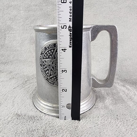 Wilton Armetale Mug Noggin With Great Seal Of The State Of Oklahoma - Picture 10 of 12